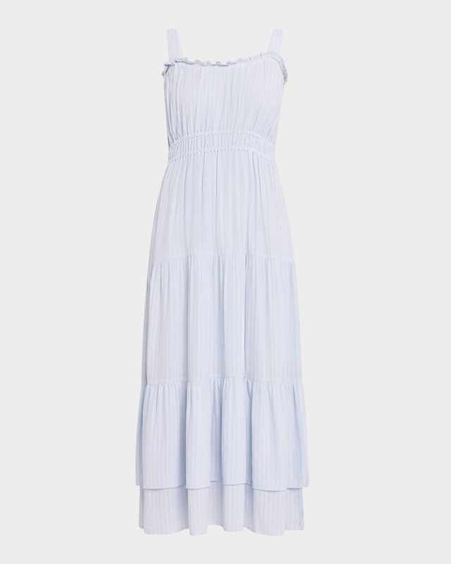 Persimmon Tiered Midi Dress